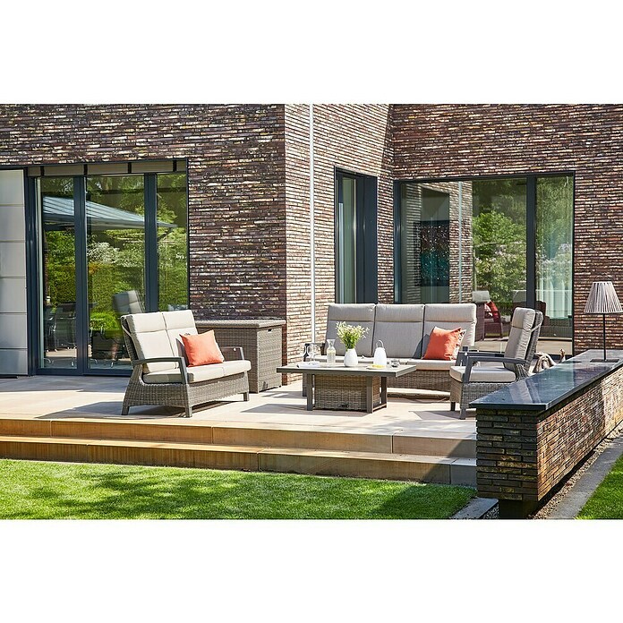 Siena Garden Corido Loungesofa (Charcoal Grey, Aluminium, Max. Personenzahl: 3 Stk.) | BAUHAUS