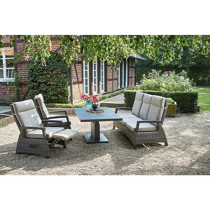 Siena Garden Corido Loungesofa (Charcoal Grey, Aluminium, Max. Personenzahl: 3 Stk.) | BAUHAUS