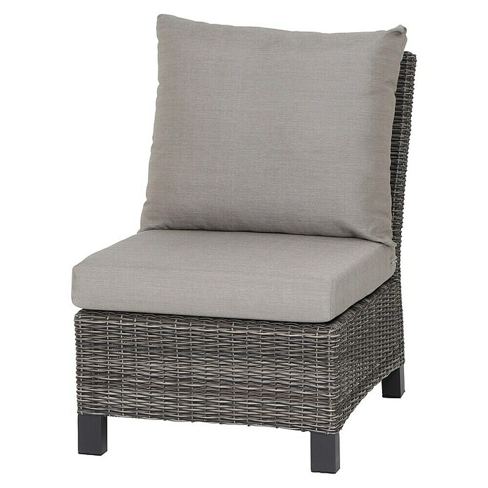 Siena Garden Corido Loungesofa-Mittelelement (L x B x H: 81 x 64 x 87 cm, Charcoal Grey, Aluminium) | BAUHAUS