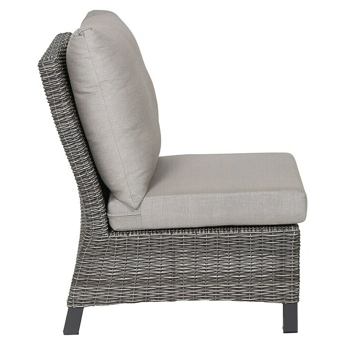 Siena Garden Corido Loungesofa-Mittelelement (L x B x H: 81 x 64 x 87 cm, Charcoal Grey, Aluminium) | BAUHAUS