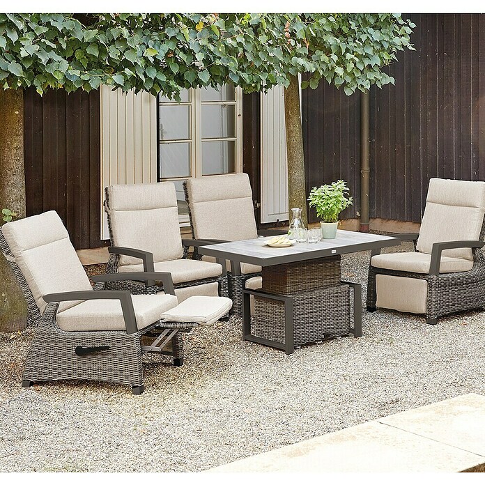 Siena Garden Corido Relaxsessel (L x B x H: 85,5 x 73 x 103 cm, Charcoal Grey, Aluminium) | BAUHAUS
