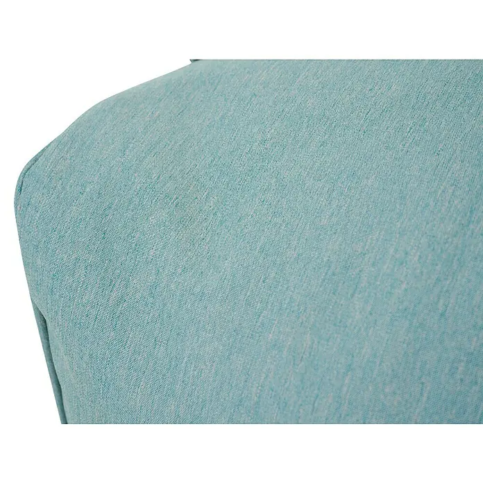 Siena Garden Gartenhocker Integral - B x T x H: 48 x 46 x 46 cm, Polyester, Blau - Nahaufnahme eines türkisblauen strukturierten Stoffkissens.