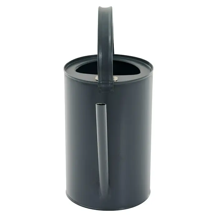 Siena Garden Gießkanne Santi - Anthrazit, Matt, Stahl, Fassungsvermögen: 2 l - Dunkelgraue Metallgießkanne mit Henkel und Ausguss.