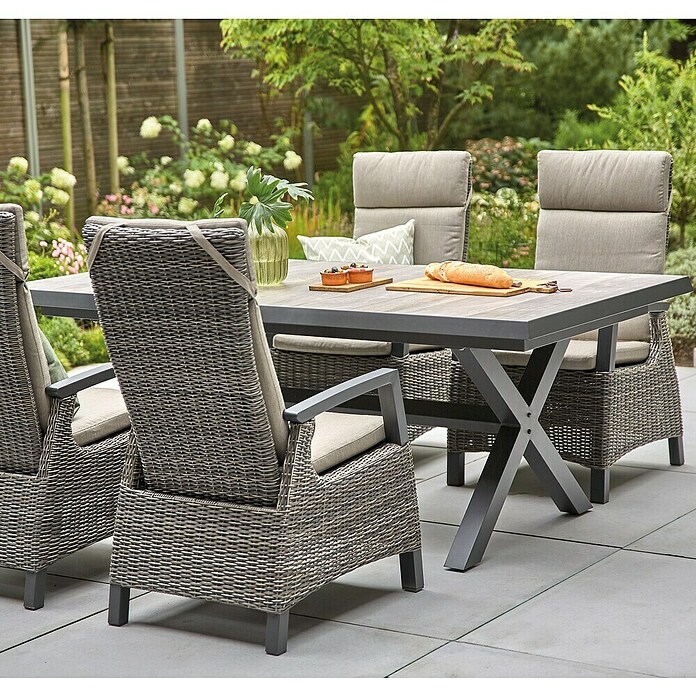 Siena Garden Corido Garten-Loungesessel (L x B x H: 74 x 60,5 x 109 cm, Charcoal Grey, Aluminium) | BAUHAUS