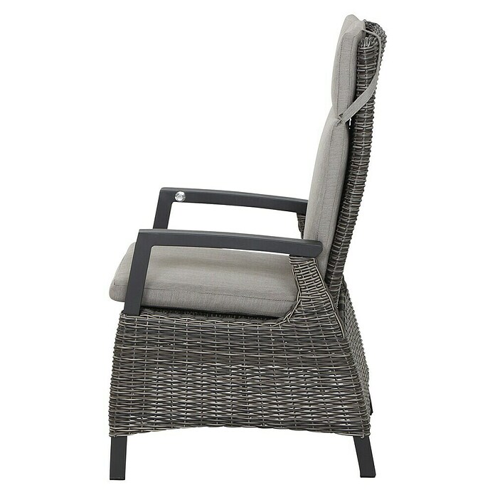 Siena Garden Corido Garten-Loungesessel (L x B x H: 74 x 60,5 x 109 cm, Charcoal Grey, Aluminium) | BAUHAUS