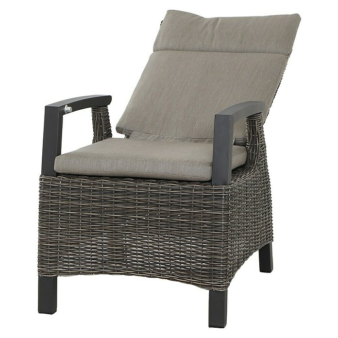 Siena Garden Corido Garten-Loungesessel (L x B x H: 74 x 60,5 x 109 cm, Charcoal Grey, Aluminium) | BAUHAUS