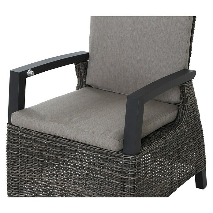 Siena Garden Corido Garten-Loungesessel (L x B x H: 74 x 60,5 x 109 cm, Charcoal Grey, Aluminium) | BAUHAUS