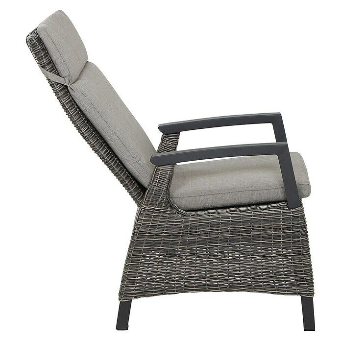 Siena Garden Corido Garten-Loungesessel (L x B x H: 74 x 60,5 x 109 cm, Charcoal Grey, Aluminium) | BAUHAUS