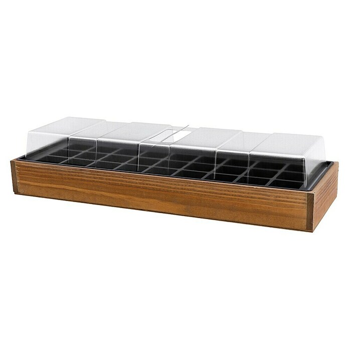 Siena Garden Zimmergewächshaus Akershus (50 x 16 x 6 cm, Hellbraun) | BAUHAUS
