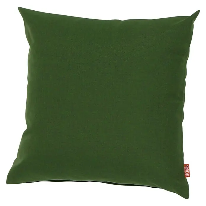 Siena Garden Kissen PRIME - 45 x 45 cm, Grün, Quadratisch - Quadratisches dunkelgrünes Stoffkissen.