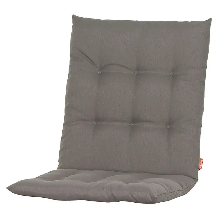 Siena Garden Atria Sitzauflage - L x B x H: 96 x 46 x 6 cm, Taupe, Polyester, 1 Stk. - Graues gestepptes Gartenstuhlauflagenkissen.