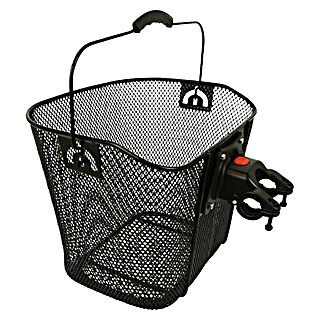 Dresco Kolesarska košara z nosilcem (15 l, Nosilnost: 5 kg, Kovina, Črna)