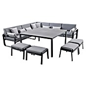 Conjunto de muebles Olivia (8 pzs., Aluminio, Antracita) | BAUHAUS