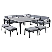 Conjunto de muebles Olivia (8 pzs., Aluminio, Antracita) | BAUHAUS