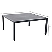 Conjunto de muebles Olivia (8 pzs., Aluminio, Antracita) | BAUHAUS