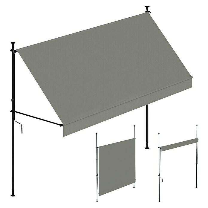 SmartSun Toldo para balcón Axis (Ancho: 2,95 m, Caída: 1,2 m) | BAUHAUS
