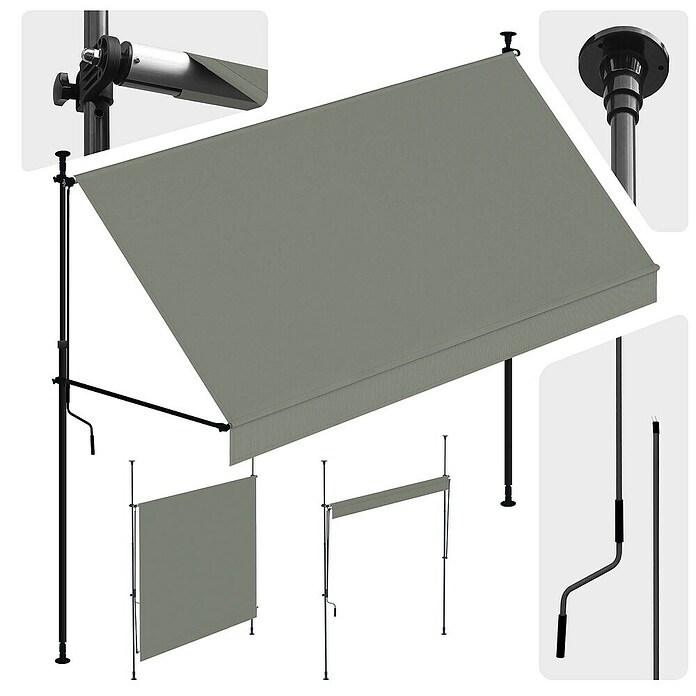 SmartSun Toldo para balcón Axis (Ancho: 2,95 m, Caída: 1,2 m) | BAUHAUS