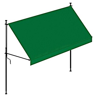SmartSun Toldo de brazos articulados móvil Axis (Verde, Ancho: 2,95 m, Caída: 1,2 m)