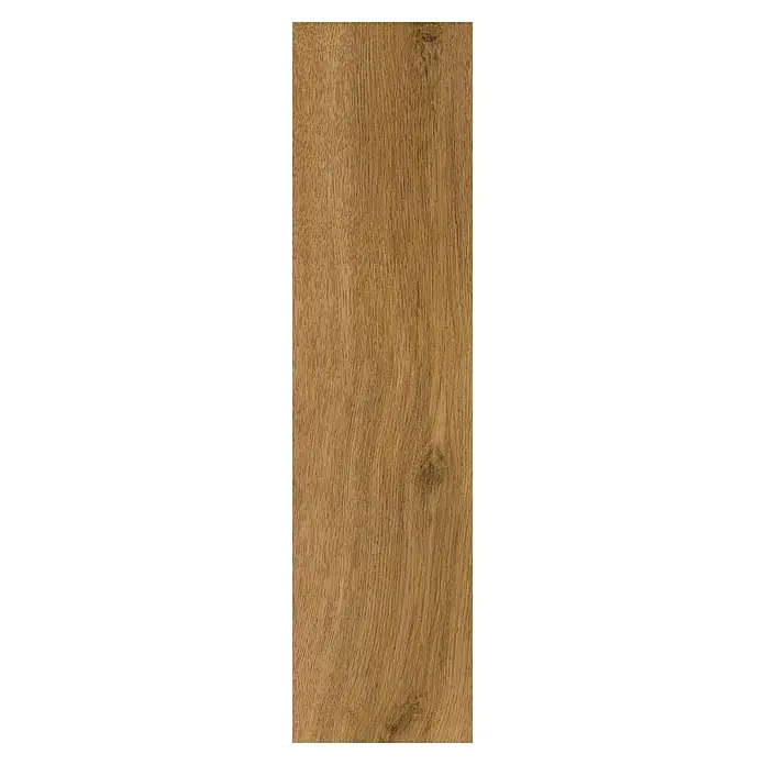 Vinylboden SPC Herringbone - Jersey Eiche, Fischgrät, 148 x 592 x 4,5 mm - Hellebraunes Holzbrett mit natürlicher Maserung und feinen Ästen, ideal für Bodenbelag oder Verkleidung.