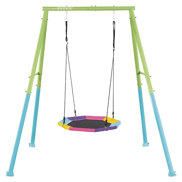 Intex Gugalnica z gnezdom  (Jeklo, Zelena, Modra, Večbarvna) | 8306 - Kinderspielgeräte Metall | ICHA - Kinderspielgeräte | ICH - Kinderspielgeräte | IC - Freizeit im Garten | I - Stadtgarten | BAUHAUS