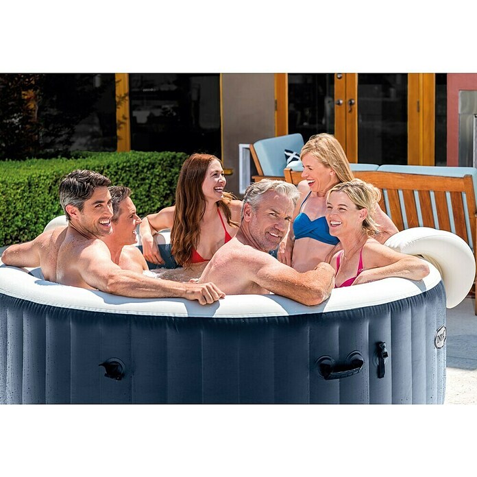 Intex Prenosni masažni bazen PureSpa™ Plus Navy Bubble Massage  (Mornarsko modra, 1.098 l) | Napihljivi masažni bazeni | Masažni bazeni | Bazeni | Vrt in prosti čas | Izdelki | BAUHAUS