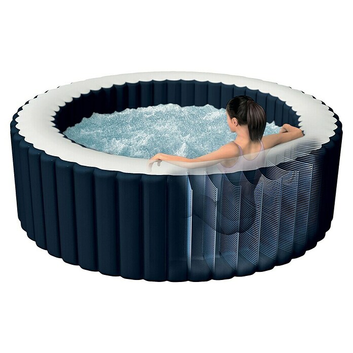 Intex Pure Spa Prenosni masažni bazen Navy Bubble Massage  (Ø x V: 196 x 71 cm, PVC, Mornarsko modra) | Napihljivi masažni bazeni | Masažni bazeni | Bazeni | Vrt in prosti čas | Izdelki | BAUHAUS