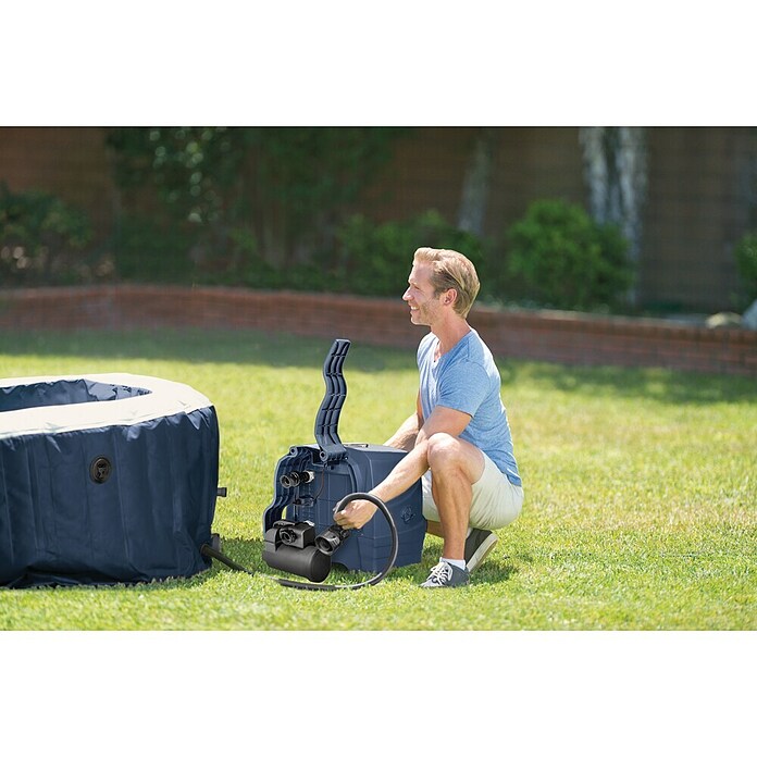 Intex Pure Spa Prenosni masažni bazen Navy Bubble Massage  (Ø x V: 196 x 71 cm, PVC, Mornarsko modra) | Napihljivi masažni bazeni | Masažni bazeni | Bazeni | Vrt in prosti čas | Izdelki | BAUHAUS