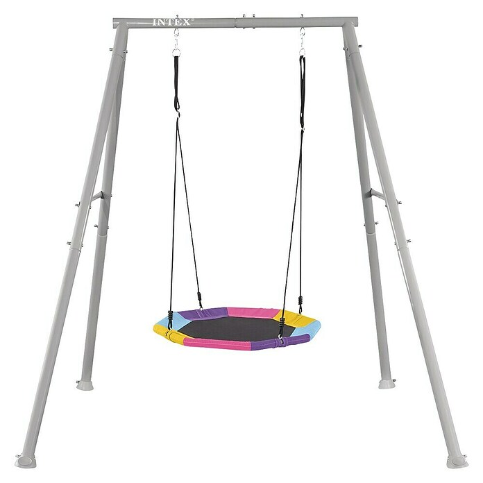 Intex Gugalnica z gnezdom  (Jeklo, Siva, Večbarvna) | 8306 - Kinderspielgeräte Metall | ICHA - Kinderspielgeräte | ICH - Kinderspielgeräte | IC - Freizeit im Garten | I - Stadtgarten | BAUHAUS