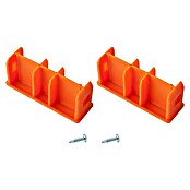 Krause Monto Tapón cabezal Monto (L x An: 77 x 25 mm, 1 par, Naranja)