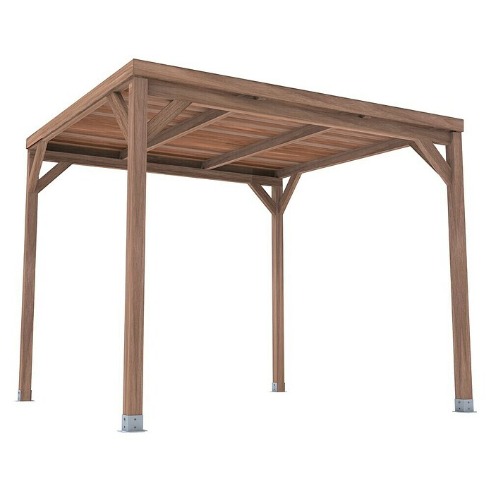 Pérgola Ondara (L x An x Al: 400 x 300 x 250 cm, Madera, Con techo) | BAUHAUS