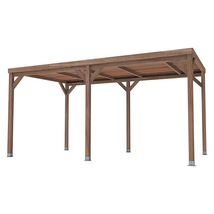 Pérgola Ondara (L x An x Al: 500 x 300 x 250 cm, Madera, Con techo) | BAUHAUS