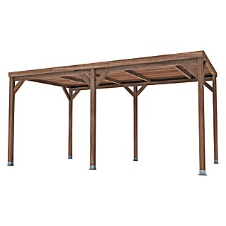 Pérgola Ondara (L x An x Al: 500 x 300 x 250 cm, Madera, Con techo)