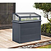 Westmann Hochbeet Primus Plus M mit Frühbeetaufsatz (50 x 100 x 113 cm, Metall, Anthrazit) | BAUHAUS