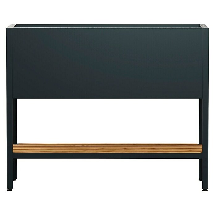 Herstera Garden Hochbeet Deco inkl. LED-Beleuchtung (40 x 100 x 80 cm, Metall, Anthrazit) | BAUHAUS