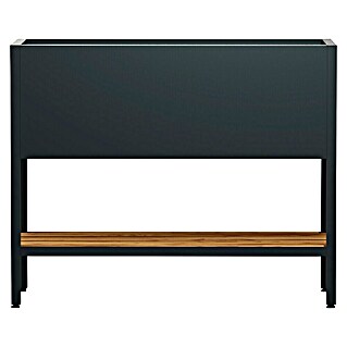Herstera Garden Hochbeet Deco inkl. LED-Beleuchtung (40 x 100 x 80 cm, Metall, Anthrazit)