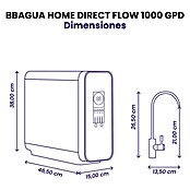 Bb agua Equipo de ósmosis inversa Direct Flow 1000 (Caudal: 2,75 l/min) | BAUHAUS