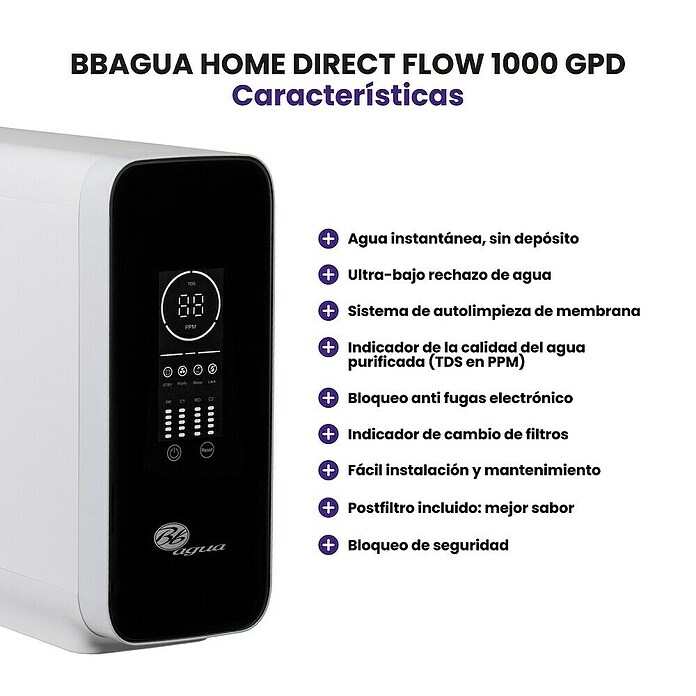 Bb agua Equipo de ósmosis inversa Direct Flow 1000 (Caudal: 2,75 l/min) | BAUHAUS