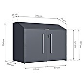 Westmann Fahrradgarage Linea (Anthrazit) | BAUHAUS