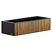Herstera Garden Pflanzkasten Deco Planter (Außenmaß (L x B x H): 100 x 40 x 25 cm, Holz, Schwarz, Natur) | BAUHAUS