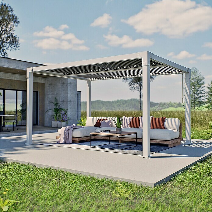 Sojag Pergola Hana 1013 (L x B x H: 400,2 x 300,5 x 225,3 cm, Beige, Metall) | BAUHAUS