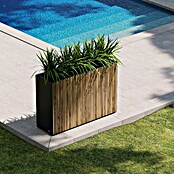 Herstera Garden Pflanzkasten Deco Planter (Außenmaß (L x B x H): 120 x 40 x 80 cm, Holz, Schwarz, Natur) | BAUHAUS