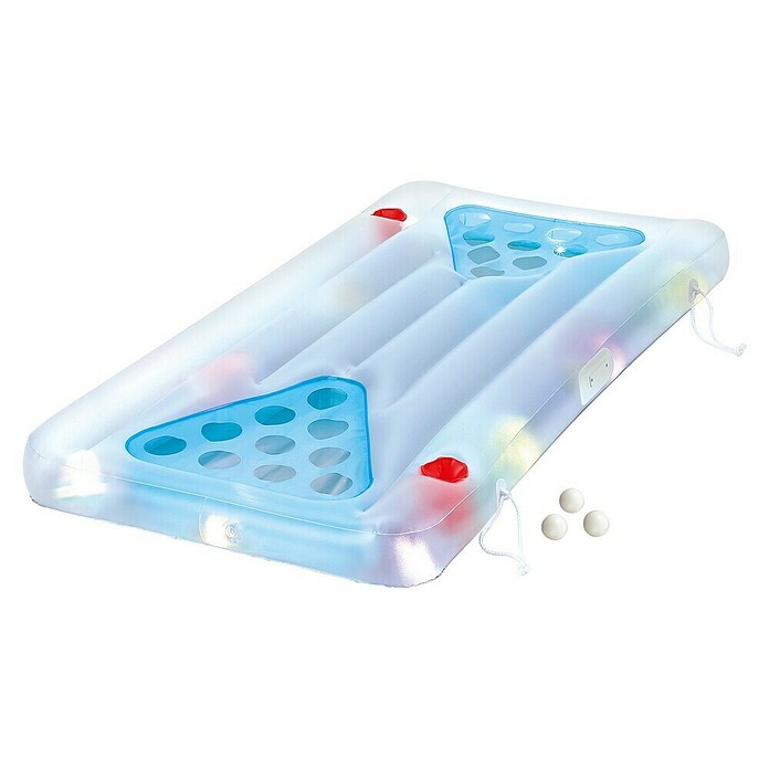 Luftmatratze Acqua Glow Bierpong (L x B x H: 160 x 84 x 19 cm, Mehrfarbig, Polyester) | BAUHAUS