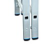 Krause Stabilo Sprossen-Doppelleiter (Arbeitshöhe: 4,1 m, 2 x 10 Sprossen, Aluminium)