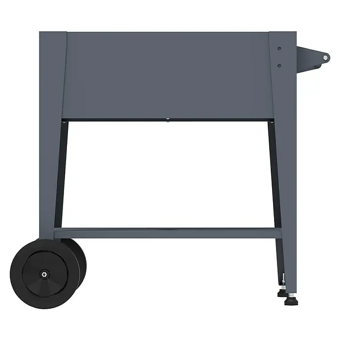 Westmann Hochbeet Mobila - 50 x 93 x 80 cm, Metall, Anthrazit - Dunkelgrauer Holzkohlegrill auf Rädern mit verstellbaren Füßen.