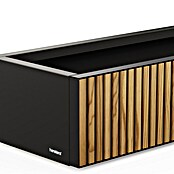 Herstera Garden Pflanzkasten Deco Planter (Außenmaß (L x B x H): 100 x 40 x 25 cm, Holz, Schwarz, Natur) | BAUHAUS