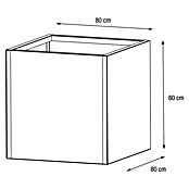 Herstera Garden Pflanzkasten Cube (Außenmaß (L x B x H): 80 x 80 x 80 cm, Metall, Anthrazit) | BAUHAUS