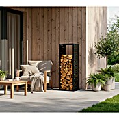 Westmann Kaminholzregal (37,5 x 37,5 x 112 cm, Stahl, Anthrazit, Luma Grid) | BAUHAUS