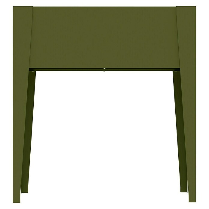 Westmann Hochbeet Vedura (40 x 74 x 80 cm, Metall, Olivgrün) | BAUHAUS
