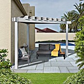 Sojag Pergola Lima 1010 (L x B x H: 293,3 cm x 293,3 cm x 242,6 mm, Aluminium, Lichtgrau) | BAUHAUS