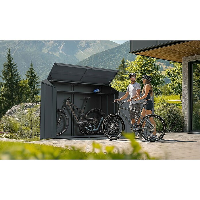 Westmann Fahrradgarage Linea (Anthrazit) | BAUHAUS